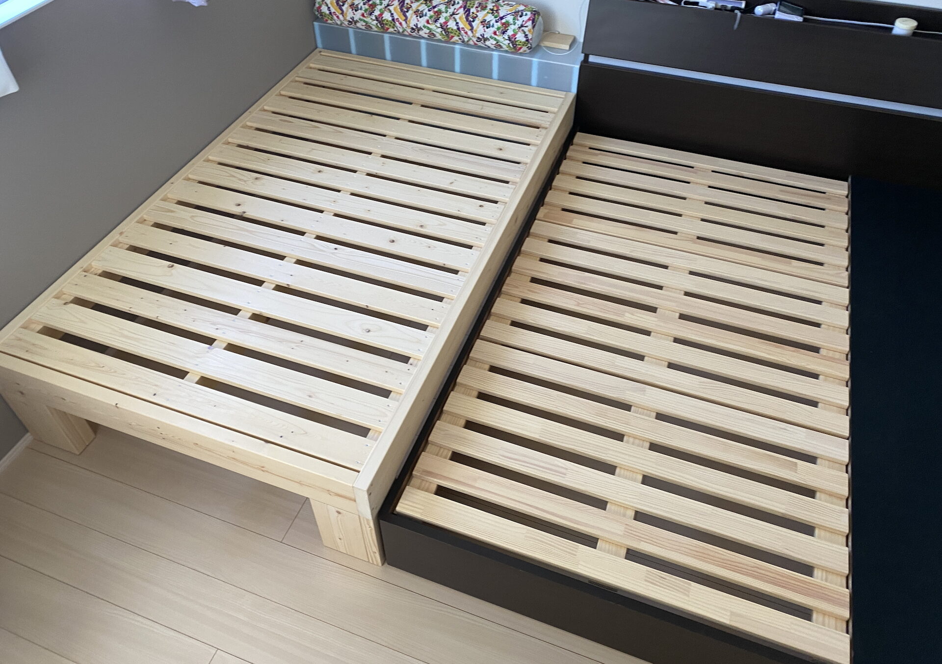 【子供部屋にセミダブルベッドDIY】自由に高さを決められるのも自分設計のメリット!3D-CADでオリジナル設計!!